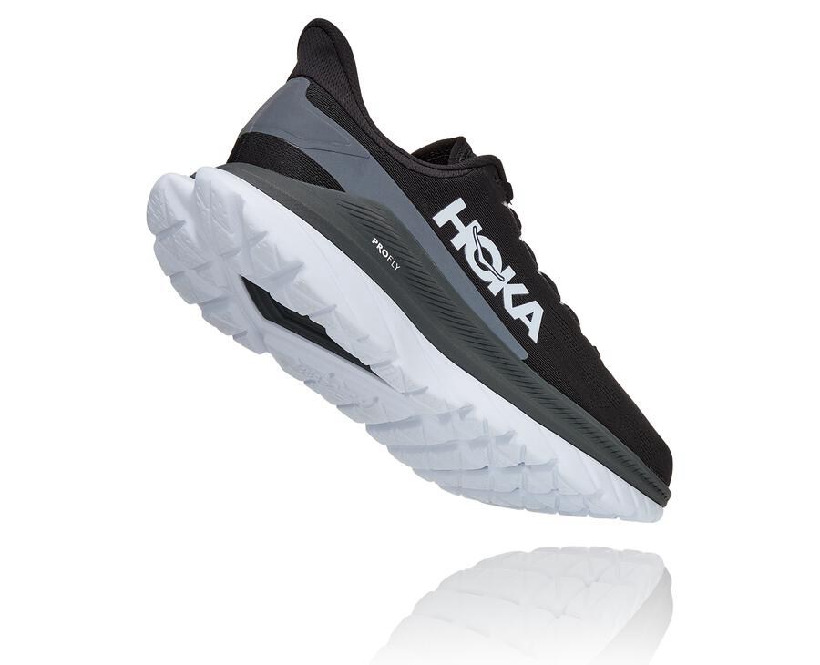 Hoka One One Mach 4 Löparskor Herr - Svarta/Vita - WAIGX-4816